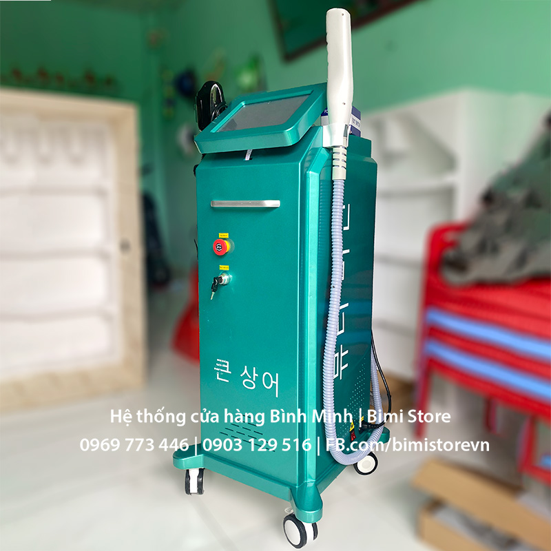 may triet long va ban laser 2 trong 1 fq xanh